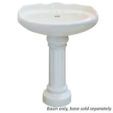 chesapeake white porcelain pedestal