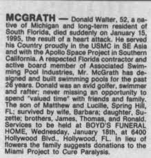 Obituary for Donald MCGRATH (Aged 52)