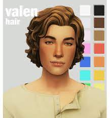 Pin on sims 4 cc to test. Sims 4 Maxis Match Male Valen Hair The Sims Book