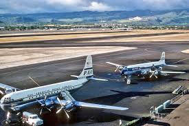 On The Ramp At Honolulu In The 1950s Pan American S Boeing 377 Stratoclipper Pan Am Flypanam Twitter Vintage Airlines Pan American Pan Am