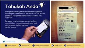 Memastikan setiap aduan daripada pengguna berkaitan gangguan penggunaan sistem dibuat akuterima dalam tempoh 15 minit selepas aduan diterima melalui sistem helpdesk. Peniaga Letak Had Minima Surcaj Pembelian Melalui Kad Kredit Debit Boleh Dilaporkan