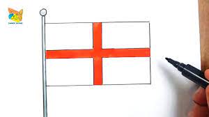 comment dessiner le drapeau anglais - YouTube
