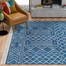 Zariah parquet jute/rayon flatweave area rug by amer rugs inc. Karla Navy Blue Beige Flatweave Area Rug Reviews Allmodern