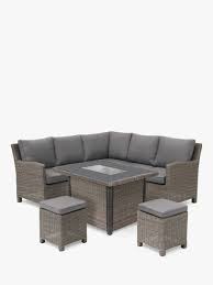 Corner rattan garden furniture with fire pit. Kettler Palma 7 Seat Mini Corner Garden Casual Dining Table Chairs Set With Firepit