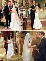 The One With Monica Chandler S Wedding Wedding Dresses Wedding Dress Inspiration Iconic Wedding Dresses