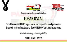 CATEGORÍA OPEN SHOW 4to lugar en Open Show corresponde a Edgar Oscal con su  hermoso proyecto Honda Civic 😱 Lugar San José Pinula 🇬🇹 Team.
