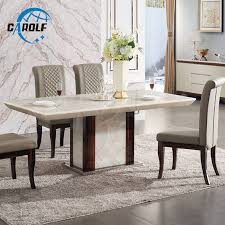 On regular days, the contemporary extendable dining tables can be attuned to its original size. Modern Desain Meja Furniture Batu Marmer Meja Makan 6 Set Meja Makan Aliexpress
