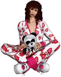 Download 29 free pyjamas icons in ios, windows, material and other design styles. Femme En Pyjama Bonne Nuit Nounours Image Animated Gif