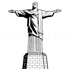 How To Draw Christ The Redeemer Christ The Redeemer Statue By Michaely Dragoart Com In 2020 Christ The Redeemer Statue Christ The Redeemer Drawings