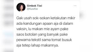 Gambar yang menyajikan karakter lucu dan aneh yang biasanya dibuat mengandung kritikan atau sindiran disebut / lucu banget sumpah, saking lucunya pingin gue usir dari grup. Mak Jleb Sindiran Viral Untuk Penolak Vaksin Ini Bikin Ngakak