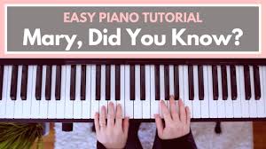Use this sheet music to learn 4. Mary Did You Know Piano Tutorial Easy Youtube