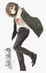 This beauty queen not only boasts of short brown hair and sharp blue eyes, but perfect body shape, extreme power, and intelligence! Anime Girl With Brown Hair And Glasses Search Result Cartoon Hd Png Download Transparent Png Image Pngitem