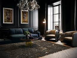 Black Classick Livingroom On Behance Dark Living Rooms Living Room Design Inspiration Gothic Living Room
