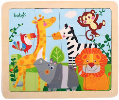 A jigsaw puzzle is a tiling puzzle that requires the assembly of often oddly shaped interlocking and mosaiced pieces. Amazon Com 12 Piece Puzzles For Kids Ages 2 6 Animal Wooden Jigsaw Puzzles For Toddlers 2 Year Old Toys Games
