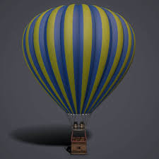 Hot Air Balloon 3d Model In 2020 Hot Air Balloon Air Balloon Hot Air