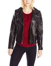 Vince Camuto Womens Leather Moto Jacket Black Medium You Can Find More Details By Visiting The Image Lin Coats For Women Leather Moto Jacket Womens Jackets