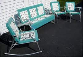 Shop wayfair for the best outdoor metal glider. Vintage Retro Patio Furniture 1950 S Aluminum Metal Glider Rocker 2 Chairs Rare Vintage Patio Furniture Vintage Patio Metal Patio Furniture