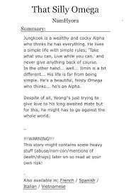 Alpha jeon jungkook is about to go into heat, the most brutal experience for any alpha male. Supsup Pa Twitter That Silly Omega By Nam Hyora A Long Kookmin Sope Jikook Ao3 Side Namjin Alpha Beta Omega Abo Dynamics Jeon Jungkook Personality Disorder Park Jimin Leader Min Yoongi