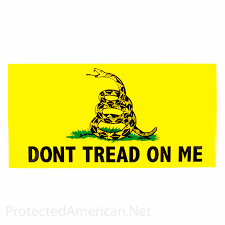Dont tread on me (text only square sticker 3 x 3 png image with transparent background. Dont Tread On Me Bumper Sticker Protected American