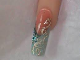 About 2% of these are artificial fingernails, 1% are acrylic powder, and 0% are uv gel. Acrylic Nails Design Aqua Gold Youtube