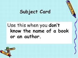 Why should authors have business cards? Card Catalog The Card Catalog Gives Us The Address Of A Book In The Library Ppt Download