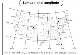 Point out to students that the locations of latitude and longitude on the worksheet map are the provide several world maps and globes for. 2