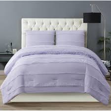 Enjoy free shipping on most stuff, even big stuff. Christian Siriano Kristen 3 Piece Lavender Polyester King Comforter Set Cs3220lakg 1500 The Home Depot