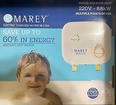 What is a tankless water heater. Marey Power Pak Plus Tankless Electric Water Heater 220 Volt 764177430939 Ebay