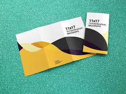 Download Trifold Brochure Mockups 11 17 Size Crella