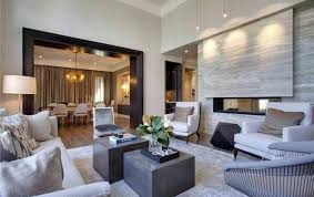Big Living Room With Cool Stone And Grey And Beige Accented Door Frame In Black Decorate A Big Living Big Living Room Design Big Living Rooms Interior Design