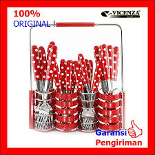 Produk ini dapat digunakan dalam jangka waktu yang lama karena terbuat dari material stainless steel yang awet dengan handle terbuat dari plastik abs yang mudah dipegang. Sendok Set Polkadot Vicenza V 245 C Shopee Indonesia