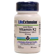 Here are some of the major benefits and uses associated with this vitamin: Life Extension Low Dose Vitamin K2 45 Mcg 90 Softgels