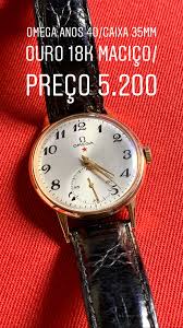 Omega Anos 40 Ouro Macico Relogio Omega Ouro Relogios