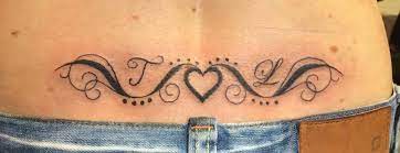 Lower Back Tattoo Feminine Pretty Girly Swirls Heart Lower Back Tattoos Back Tattoo Women Back Tattoos