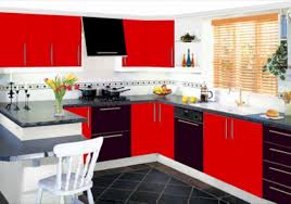 Black and grey in colour. Red And Black Kitchen Ideas 15 Desain Dapur Dekorasi Dapur Desain Dapur Mewah