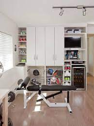 Best Small Home Gym Ideas For Tiny Spaces Domino Small Home Gyms Gym Room At Home Home Gym Decor