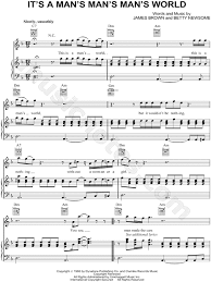 Lyrics born — this is a man's world (quite a life 2018). James Brown It S A Man S Man S Man S World Sheet Music In D Minor Transposable Download Print Sku Mn0066598