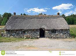 Scottish Highland Cottage Scottish Highlands Thatched Roof Stone Cottage