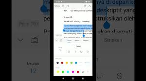Tutorial Underline Word Wps Office Android Youtube