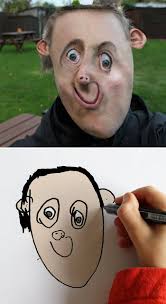 Laughing out loud at a kids drawing is wrong, but it's more than okay to have an internal chuckle at some of the hilarious and often inappropriate drawings. Dad Turns His 6 Year Old Son S Drawings Into Reality And The Results Are Both Creepy And Hilarious 31 Pics Bored Panda
