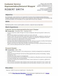 Personal Shopper Resume Samples Qwikresume