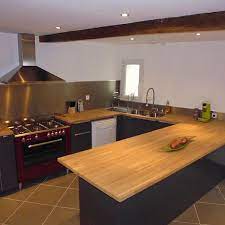 Spécialiste du plan de travail bois sur mesure. Plan De Travail Chene Massif Premier Choix Et Aubier 26 32 40 50mm