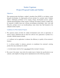 Create account or sign in. Pdf Senior Capstone Project Proposal Guide And Outline Nhan Nguyá»…n Academia Edu