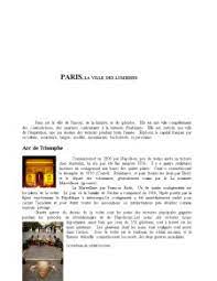 As fi cautat eu dar nu am gasit si mai am de facut ceva la alta materie. Referat Le Paris Franceza 11026 Regielive