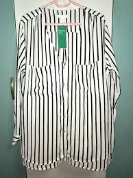 Find great deals on ebay for black and white striped blouse. Bn H M Plus Size Black N White Striped Blouse Size Eur 42 Women S Fashion Tops Blouses On Carousell