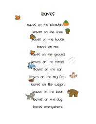 Leaves Pdf Google Drive English Poems For Kids Poetry For Kids Preschool Poems
