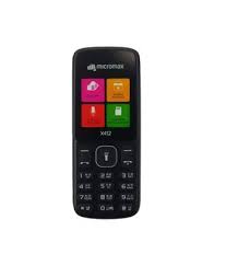 Micromax X412 Black Grey Black Feature Phone Black And Grey