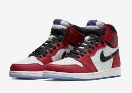 Air Jordan 1 Retro High Bg Black Gym Red White Air Jordan 1 Origin Story Spider Verse 555088 602 Release Date Price Air Jordans Retro Sneakers Men Fashion Sneakers Fashion
