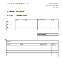 Response engineering and analytical contract standard operating procedures. 30 Free Standard Operating Procedures Sop Templates Printable Samples