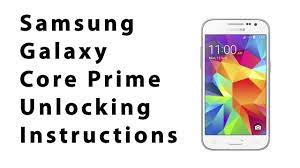 Unlock samsung galaxy core prime · step 1: How To Unlock Any Samsung Galaxy Core Prime Using An Unlock Code Youtube